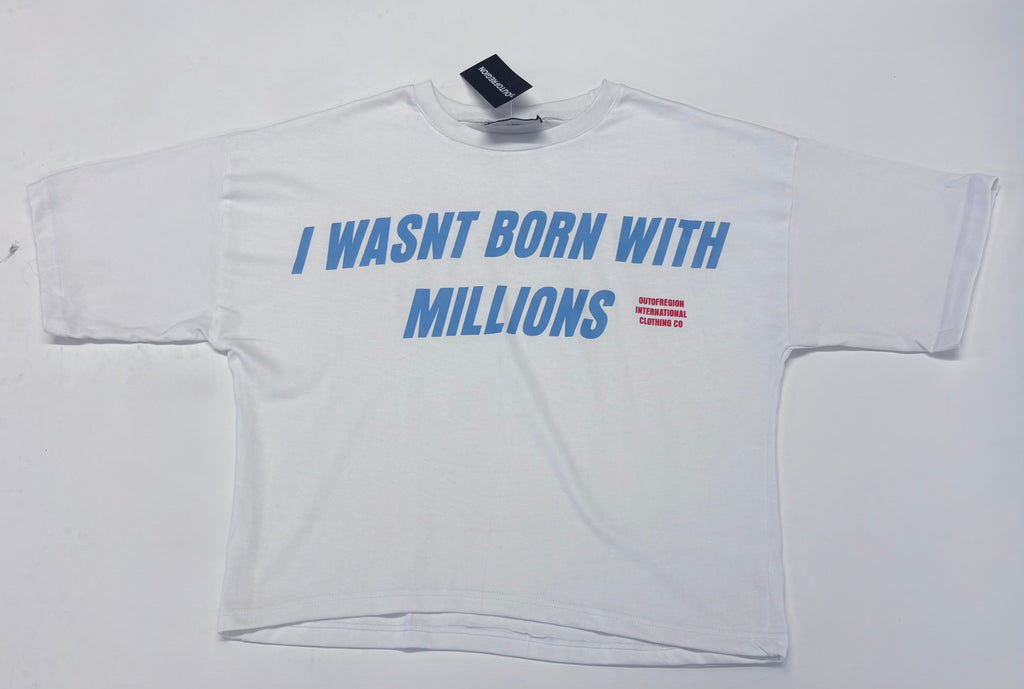 OUTOFREGION oversized cropped cotton t-shirt