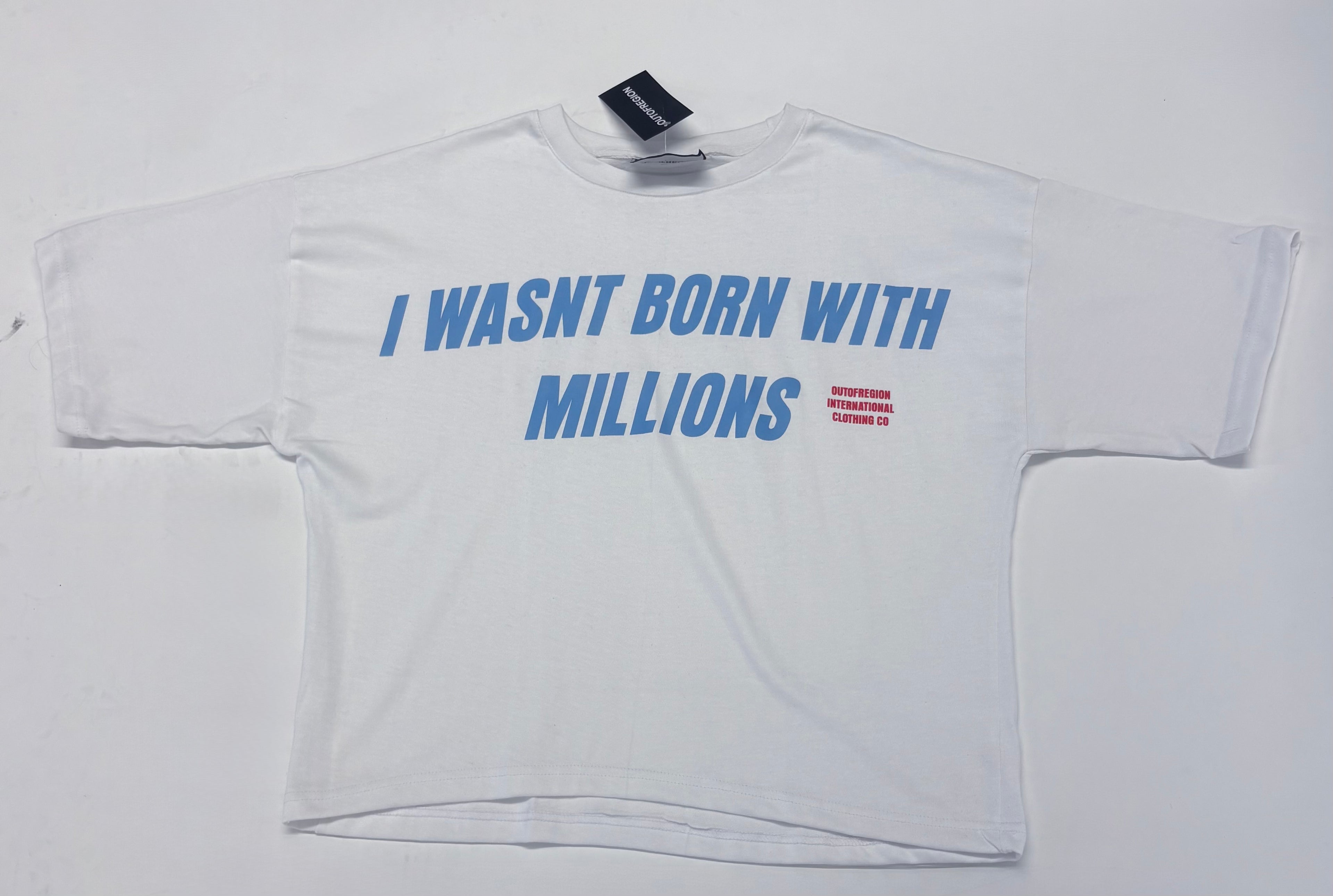OUTOFREGION oversized cropped cotton t-shirt